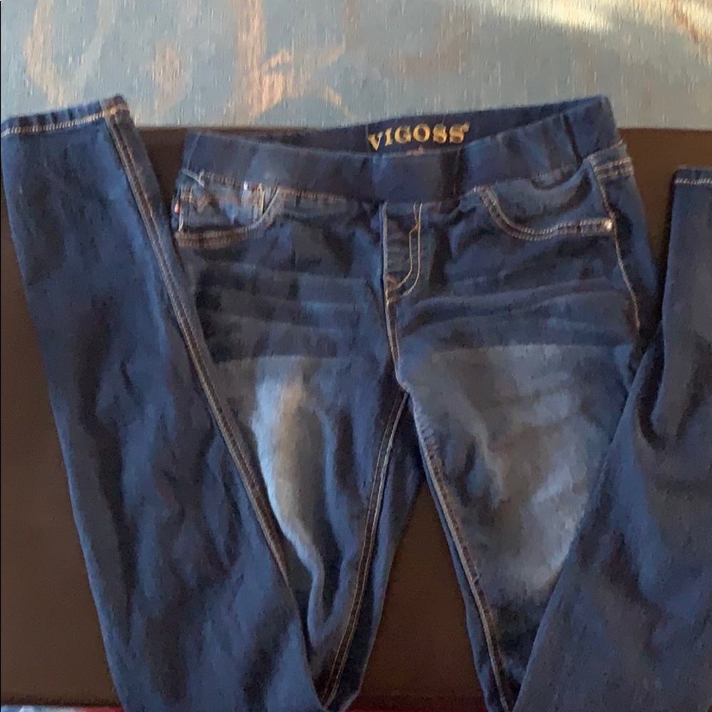 Girls’ Dark Wash Jeggings